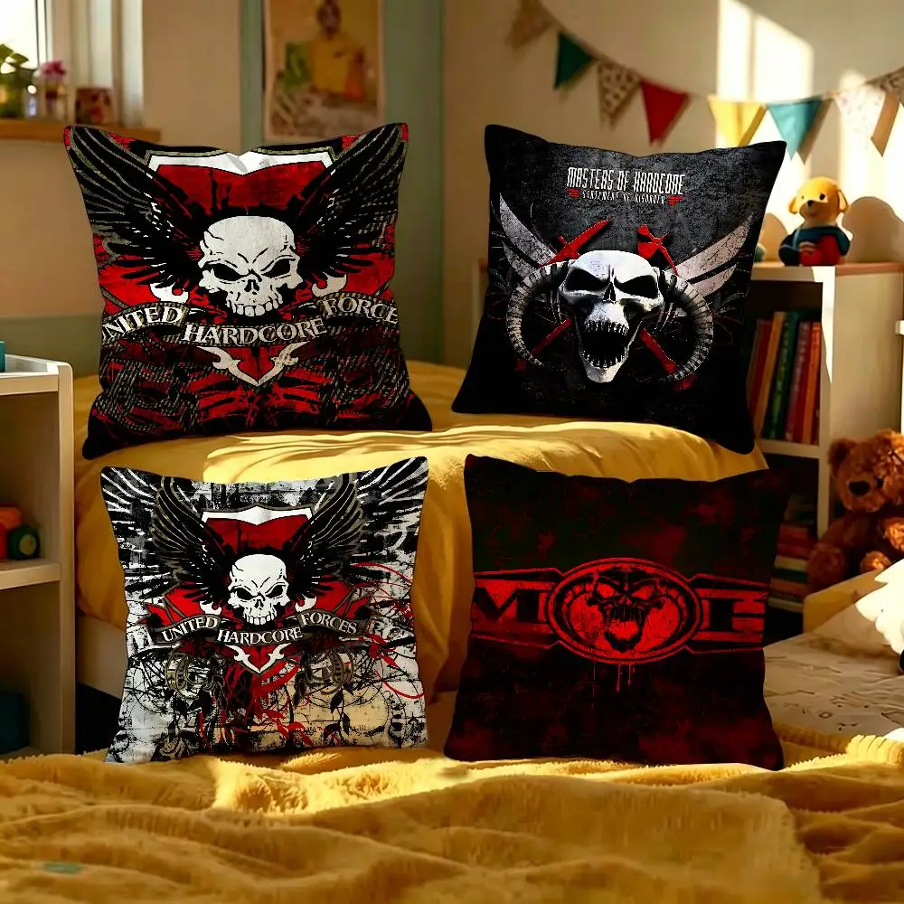 M-Masters Of H-Hardcores Pillow Gift Home Office Decoration Bedroom Sofa Car Cushion Cover case 45x45