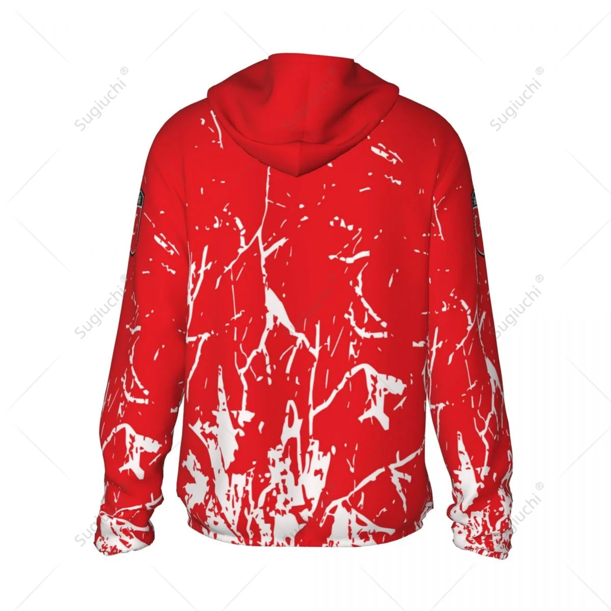 Truthahn Flagge Sonnenschutz Hoodie Sonnenschutz Kleidung Angeln Radfahren Laufen schnell trocknen Langarm mit Reiß verschluss Polyester