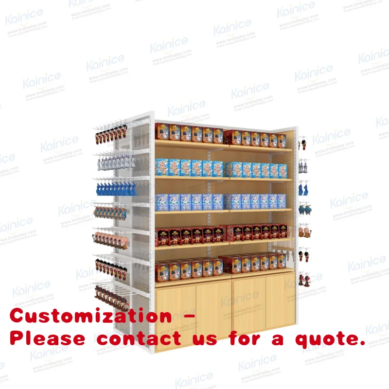 

Customize.Kainice Modern Style Nezha Anime Toy Action Figure Display Wood Gondola Keychain Accessory Rack Displaying Co