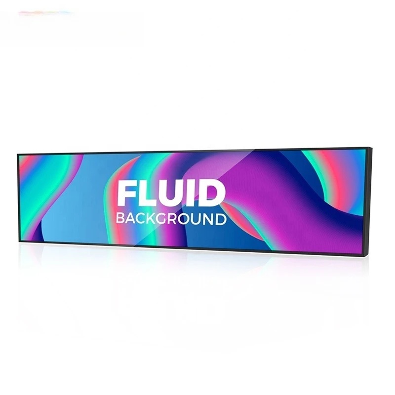 24in 29in 37in 43in 48in 88in Shelf Edge ultra Wide Screen Display Stretched bar Lcd Advertising Display