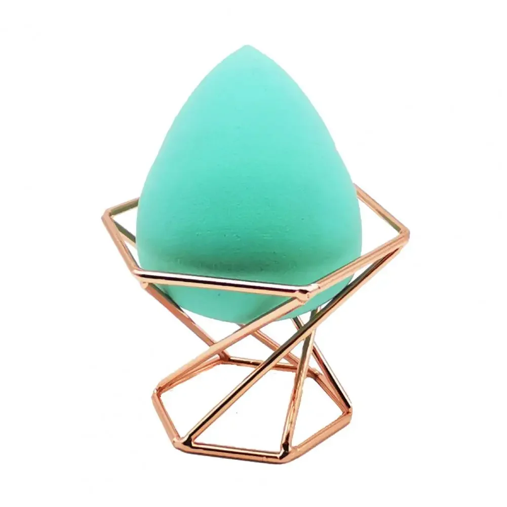 ماكياج الإسفنج حامل نفخة الإسفنج تجفيف حامل معدني قوس ماكياج نفخة الرف حامل مستحضرات التجميل مسحوق نفخة الرف