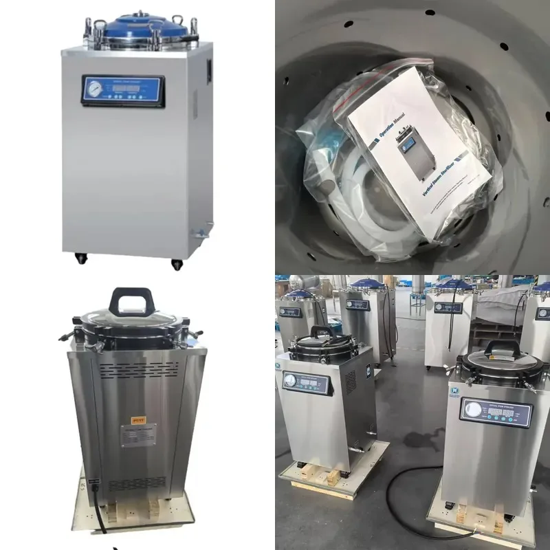 Hot Sale 35L 50L 75L 100L 120L 150L HVS-LB Factory Direct Sale Digital Display Automatic Upright Pressure Steam Sterilizer