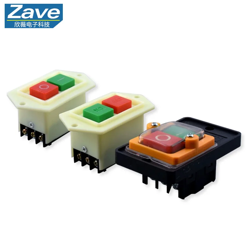 Interrupteur de commande étanche KAO-5H/5M (modèle alternatif : KA0-5M/H), bouton de presse pour perceuse 220/380V 10A (LC3-10)