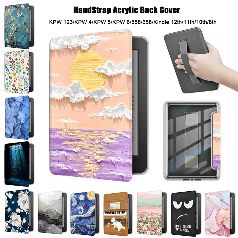 حافظة أكريليك لجهاز Kindle Paperwhite Colorsoft 2024 2022 2021 4 5 6 10th 11th 12th Generation 6 6.8 7 بوصة غطاء حماية الحقيبة