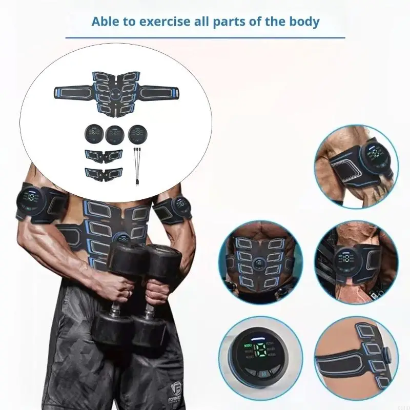 

Fitness Belt Abs Stimulators Muscle Training Fitness Workout Equipment Ab Toner Belt for Abdominal/Arm/Leg for Home 69HD