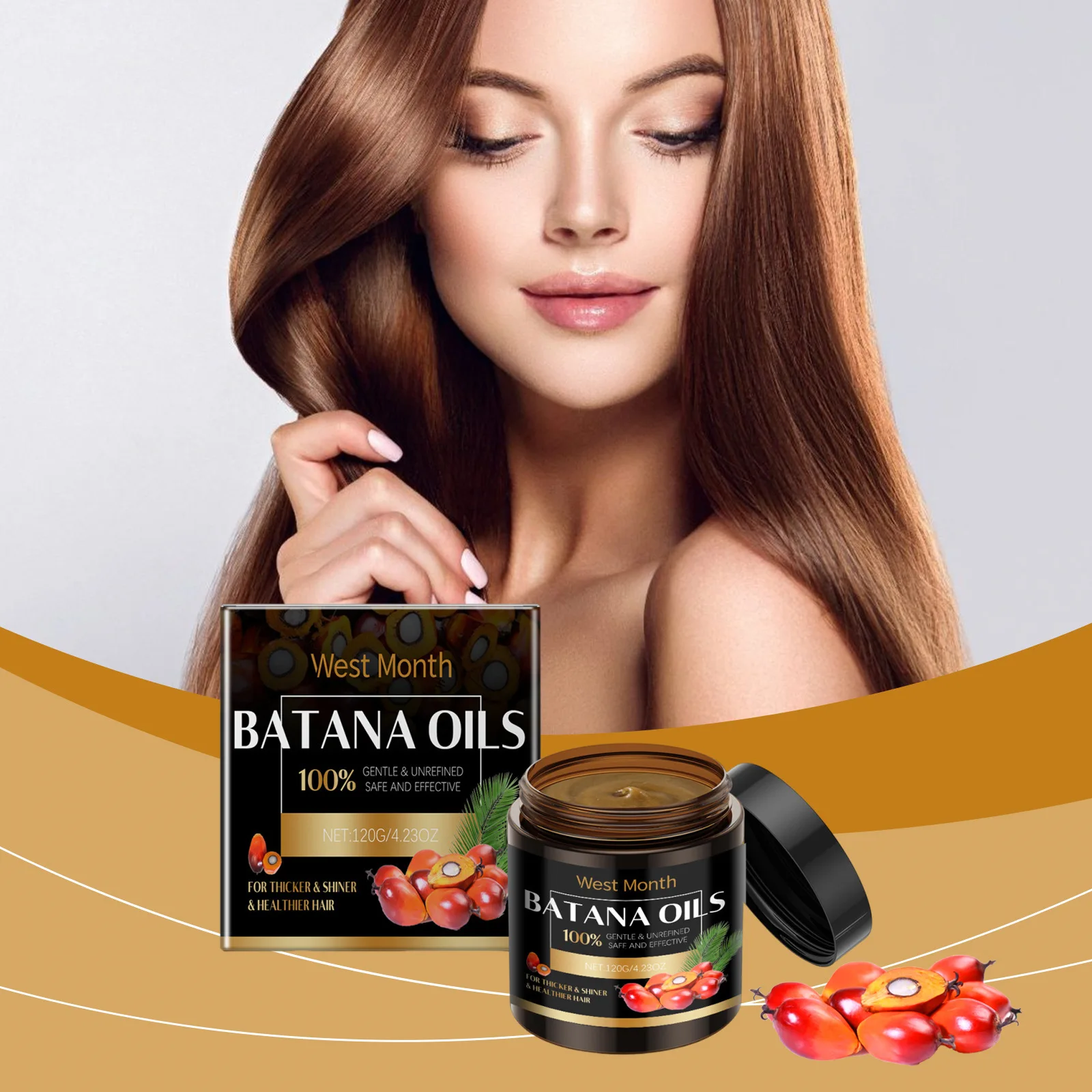 Batana Oil Hair Mask - Deep Nourishing & Repairing - Moisturizes & Strengthens Dry, Damaged Hair - For All Hair Types