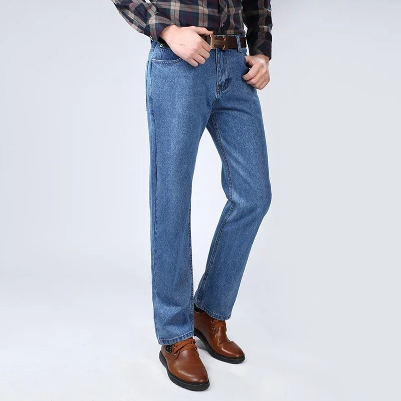 Pantalones vaqueros largos para hombre, pantalón informal de negocios, alta calidad, primavera y otoño, novedad de 2024