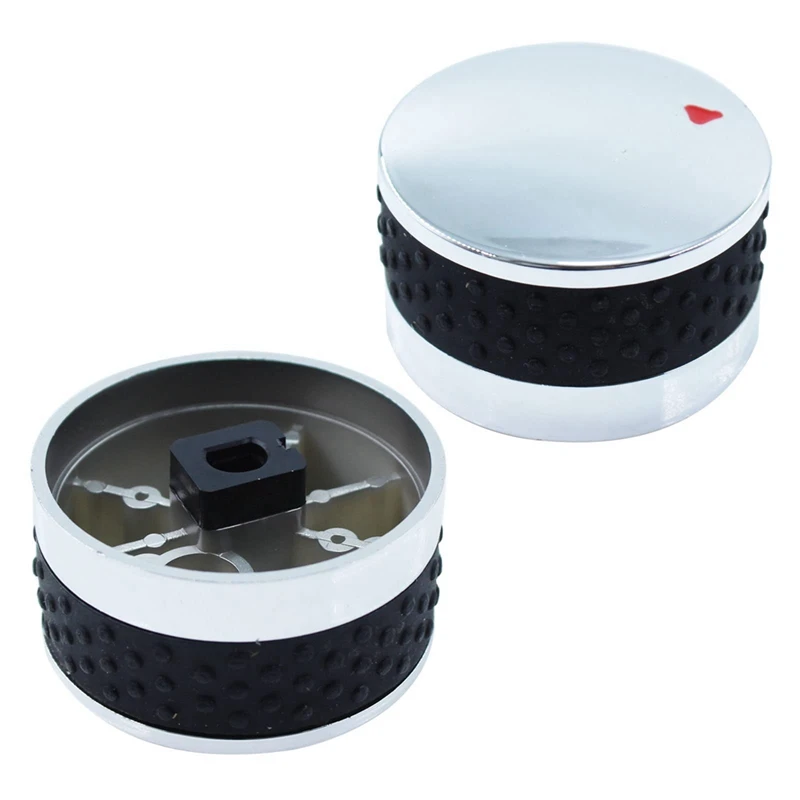 Gas Stove Switch Knob For Propane Natural Gas Range/Ovenstove, Replacement In Mirror Round Diameter 2.2 Inch