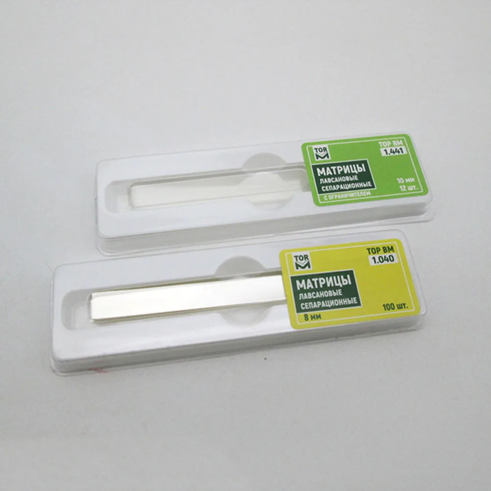 3 Boxes TOP BM Polyester Film Matrix 4 Models Clear Flexible Proximal Matrix Band Dentist Clinic Tooth Filling Shaping Strips