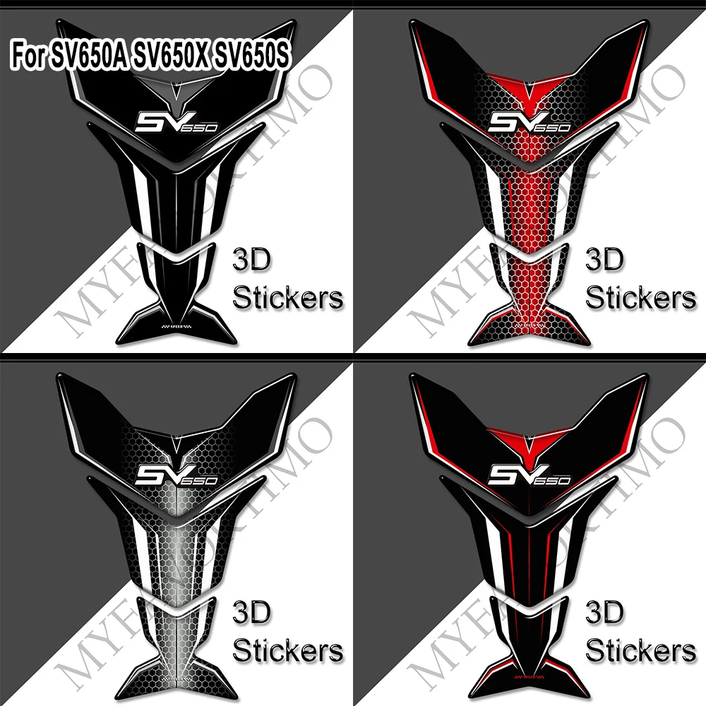 For Suzuki SV650A SV650X SV650 S X Motorcycle Fuel Tank Pad Decal Protection Stickers 2016 2017 2018 2019 2020 2021 2022