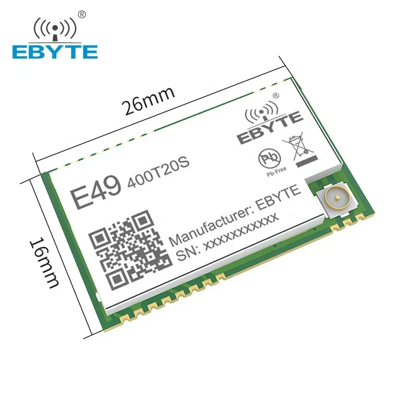 433MHz Module Wireless Data Transmission Module RF 20dBm EBYTE E49-400T20S SMD Long Range Transceiver UART Wireless Module