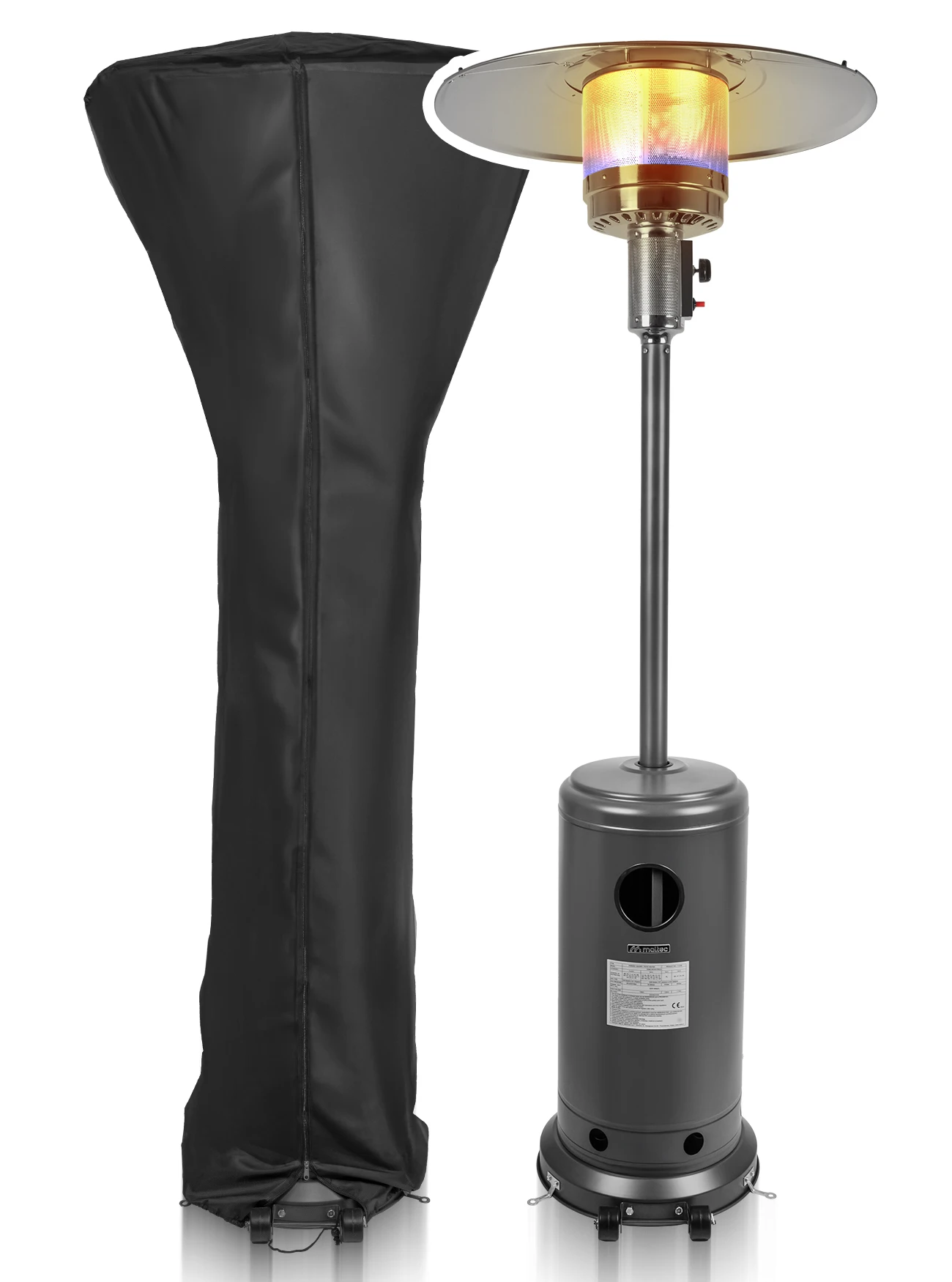 Parasol Grzewczy Ogrodowy Promiennik Tarasowy Gazowy Z Pokrowcem 13kw MalTec ZONE GH155