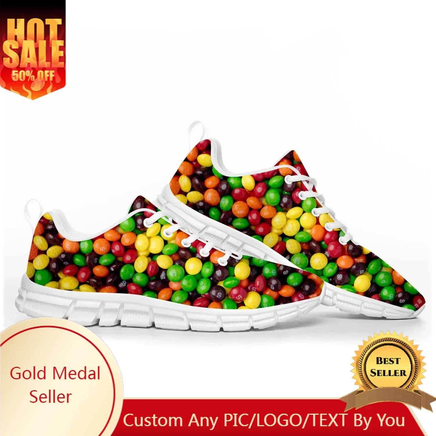 

S-Skittles F-Fruity Sports Shoes Mens Womens Teenager Customized Sneakers Casual Tailor-Made Shoe High Quality Couple