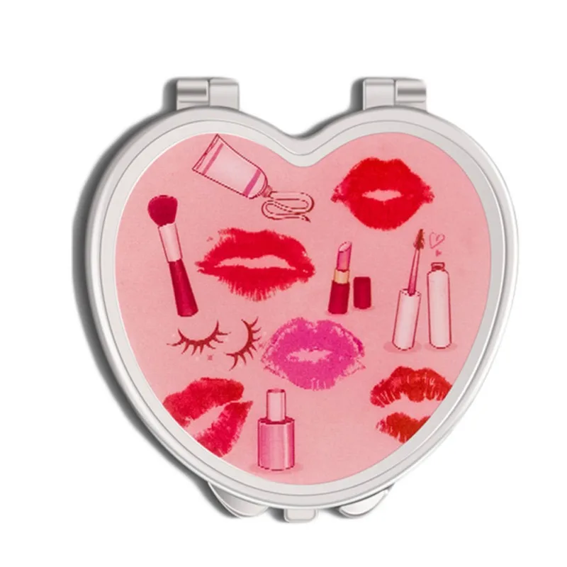 Elegant Compact Cosmetic Mirror, Portable Double-sided Folding, Ultra-light Mirrors