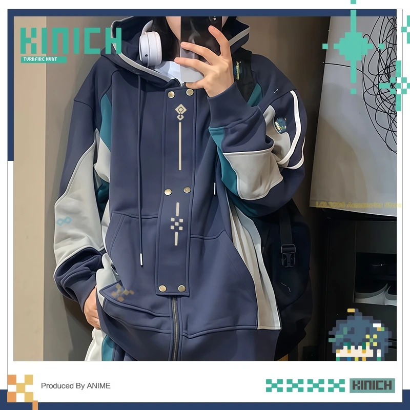 

Игра Honkai:Star Rail Kinich Turnfire Hunt Series Косплей Осенняя мода Унисекс Толстовка Топы Пальто Куртка Костюм Косплей Студент