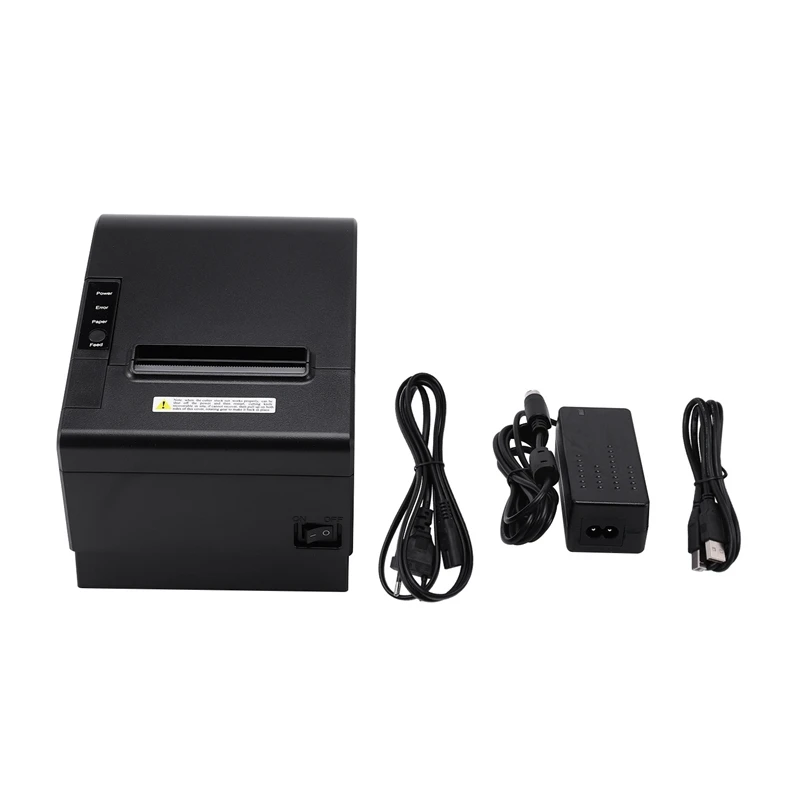 

Small Pos Printer 200Mm/S 80Mm Receipt Thermal Printer With Usb Lan Ethernet Port Auto Cutter Bill EU Plug