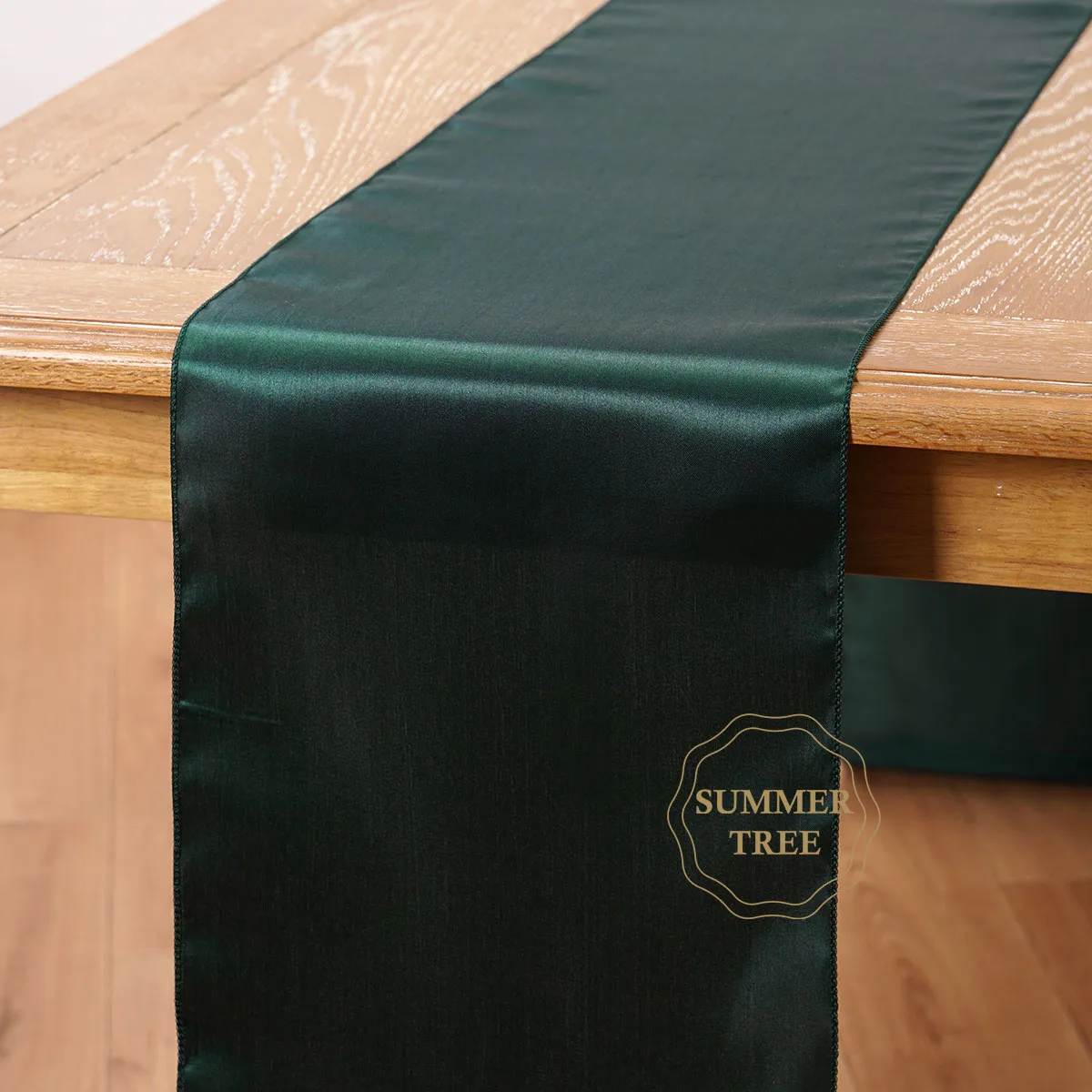 Satin Table Runner 108 Inch 2.75M Luxury Smooth Modern Coffee Dining Wedding Banquet Christmas Home Party Table Decoration
