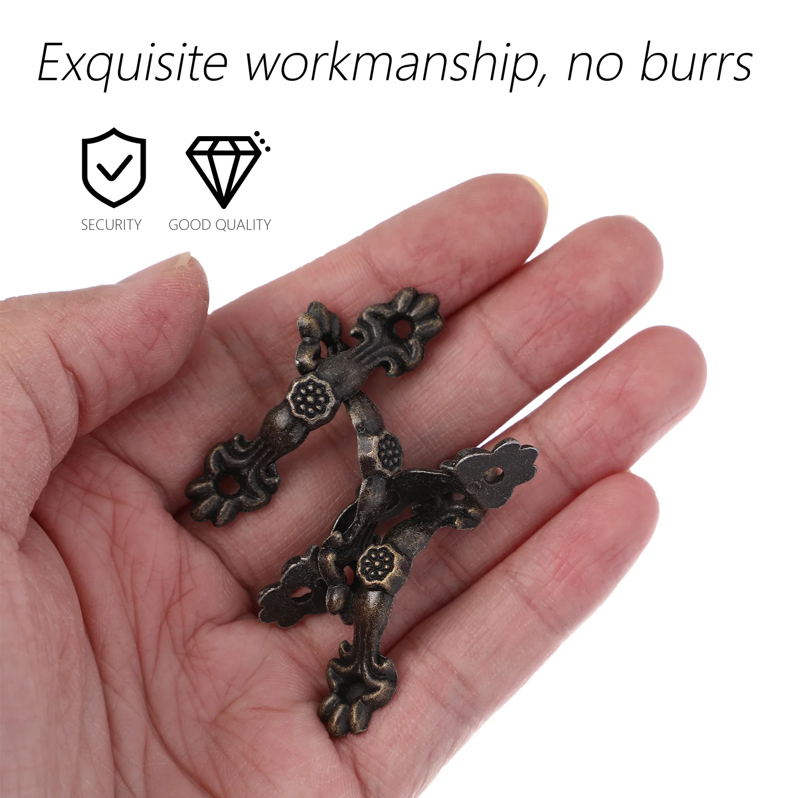 

24Pcs Bronze Cabinet Handles Vintage Zinc Alloy Drawer Pulls Door Closet Furniture Grips Cupboard Hardware