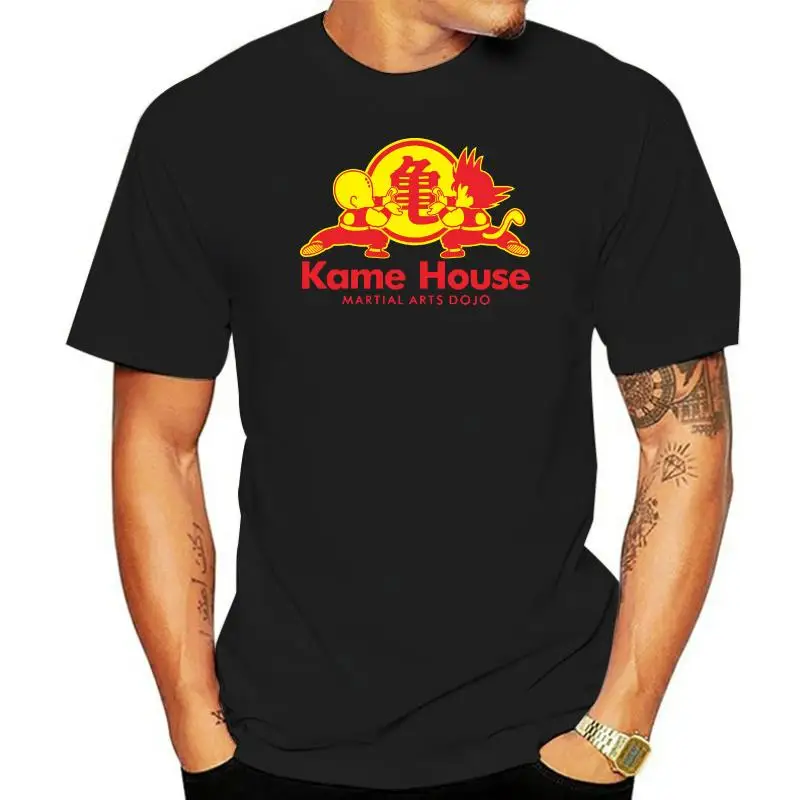 Kame House Martial Arts Dojo Dragon Bal T-Shirt Katoen Casual Cool T-Shirt Met Korte Mouwen