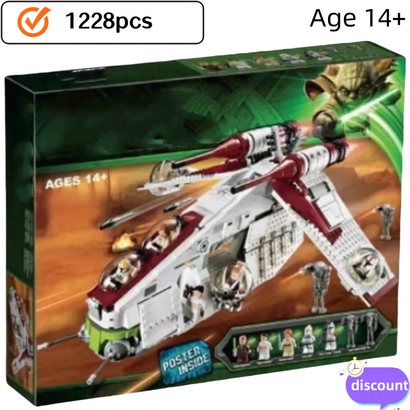 Jouets chauds 1175 pièces compatibles avec la république 05041 livraison directe blocs de construction Gunship 75021 briques jouets pour enfants cadeau de noël