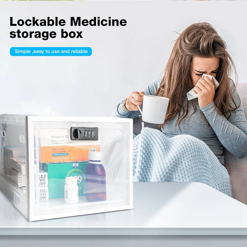 Lock Box For Medicines, Food And Electronic Devices, Cell Phones In One Convenient Container-AD13