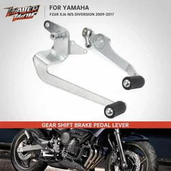 Rear Foot Brake Pedal & Left Shift Lever For YAMAHA XJ6N XJ6 Diversion F FZ-6R FZ6R FZ6 Motorcycle Accessories Bike Heel Shift