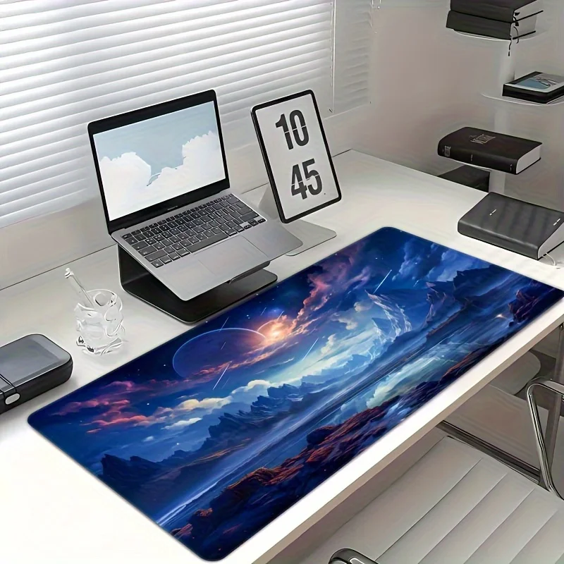 

Обычный тканевый коврик для мыши прямоугольной формы с устойчивой подставкой и нескользящим основанием для офисной работы, игр, учебы, ПК, ноутбука, настольного компьютера