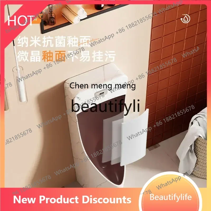ss8350 ss 25Retro color floor-to-ceiling urinal automatic sensing creative hotel, wall-mounted urinal