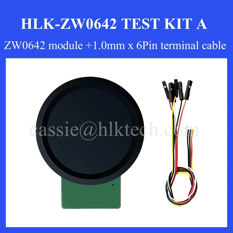 Hi-Link HLK-ZW0642 Fingerprint Identification Module Capacitive Touch Racket Shape Fingerprint Sensor Module Door Lock Capture