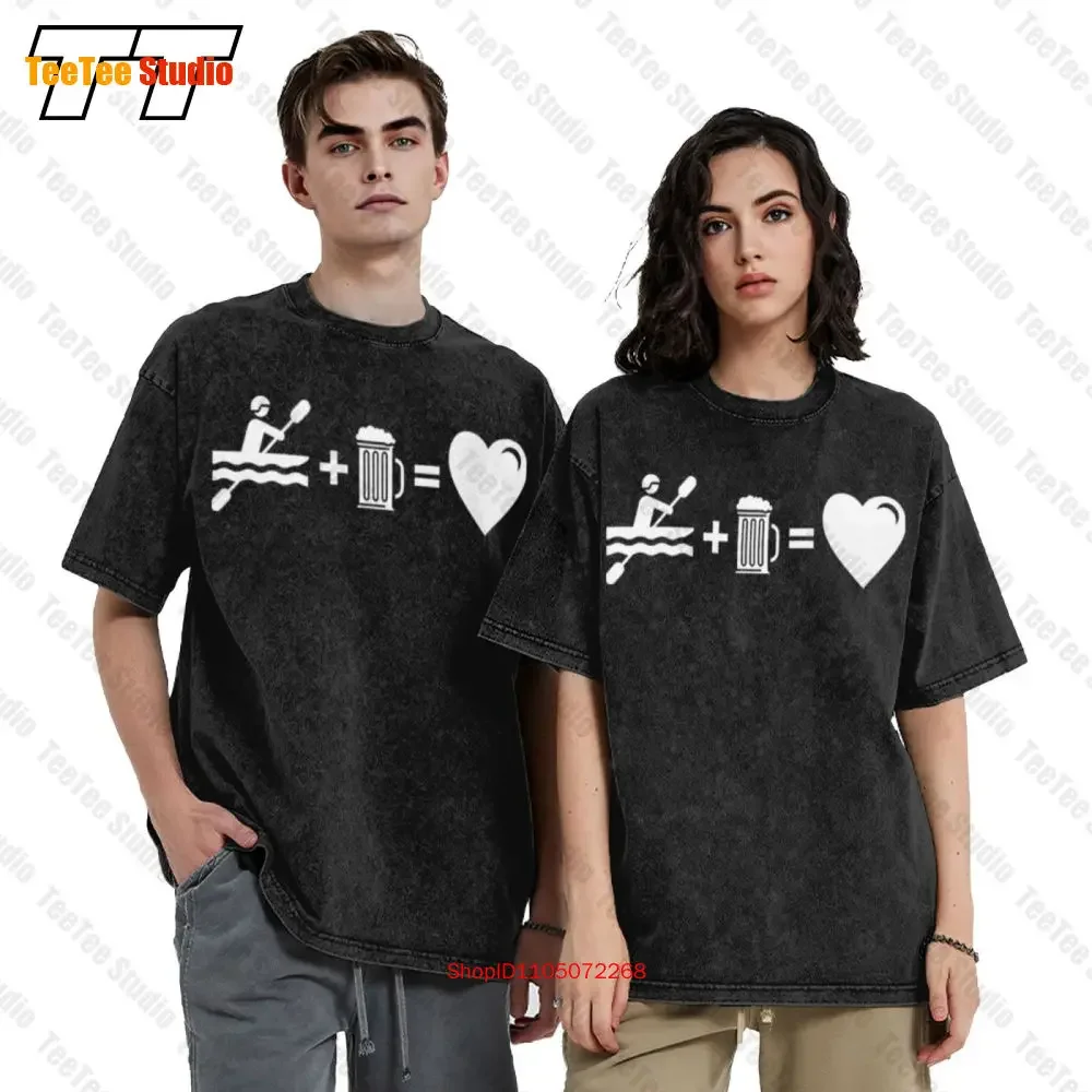 Kayak Beer Mug Of Is Love Athlete Idea Vintage Oversized T-Shirt Q4IS