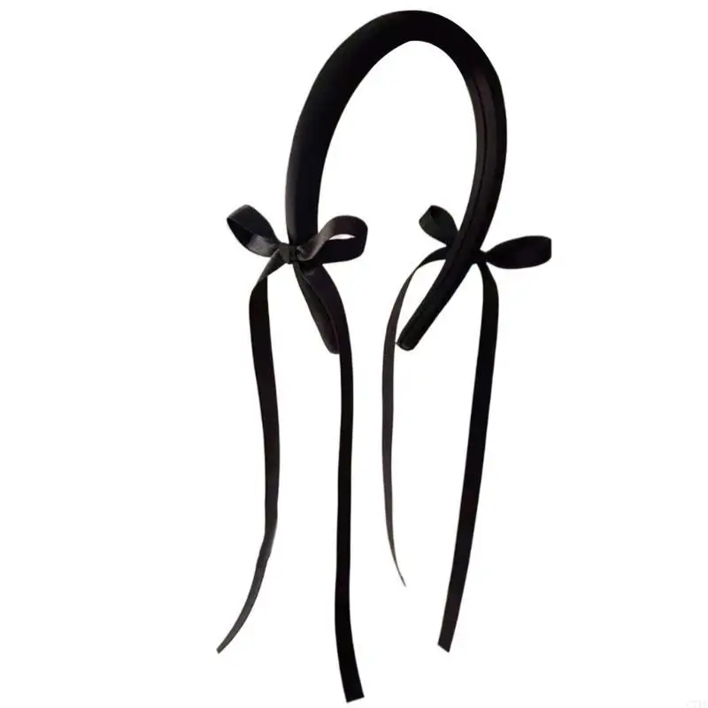 

C71F Versatile Black Hair Bows Headpiece for Halloween and Dress up Fun Hairpieces