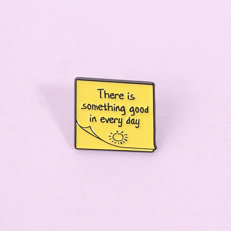 Broche en émail inspirante pour la santé mentale, citation positive, badge de revers, bijou pour sac à dos, cadeau pour femmes, adolescentes, amies