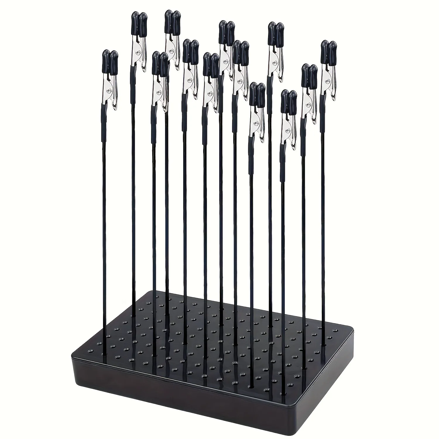 Model Painting Stand Base with 10/20pcs Metal Flexible Alligator Clips Gundam Gunpla Model Making Tools Airbrush Crafting DIY