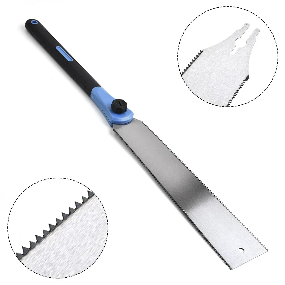 32cm Double Edge Hand Saw Japanese Ryoba Saw Double Edge Pull Saw Interchangeable Flush Cut Saw Flexible Blade Hand Saw