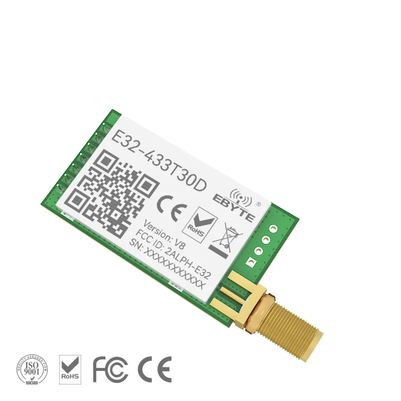 LoRa TXCO 433 МГц 1 Вт модуль E32-433T30D-V8 Модуль LoRa передатчик UART 433T30D беспроводной радиочастотный приемопередатчик дальнего действия 8 км