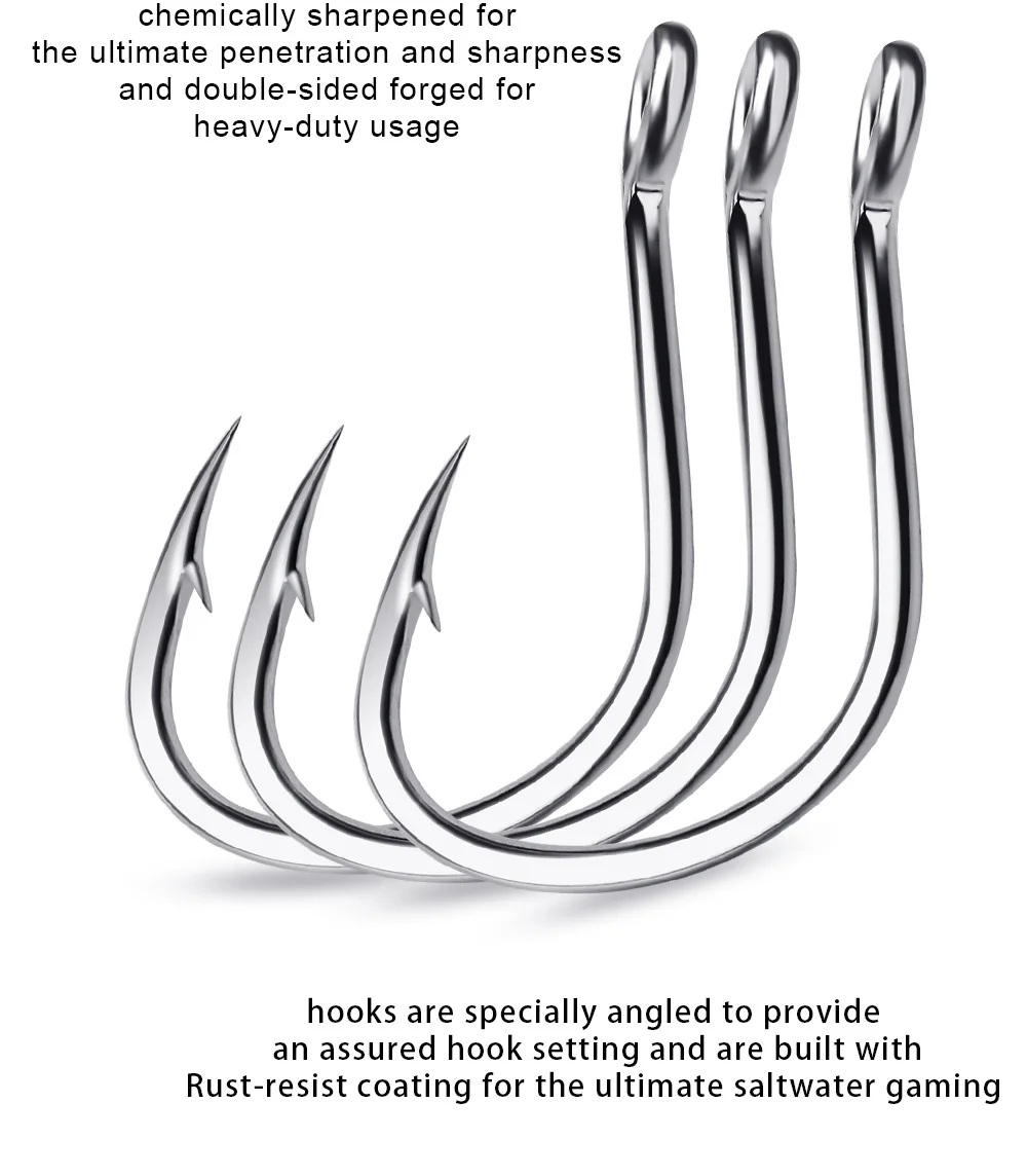 10pcs Size 1/0-5/0# Circle Fishing Hook Ring Eye Fishhooks Barbed Fishing  Hooks Single Jig Fish Hook Tackle High-carbon Steel - AliExpress 18