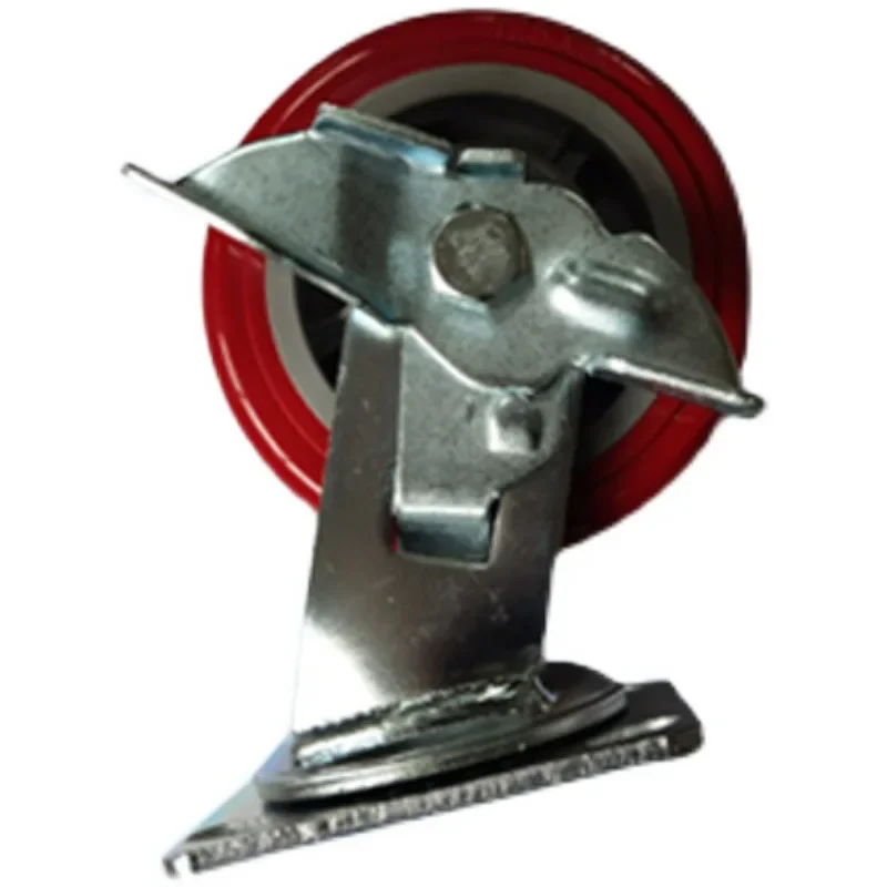 Manual lifting platform car accessories4 5 6 8inch universal wheel,caster wheel side brake,single wheel PU wheel,iron core wheel