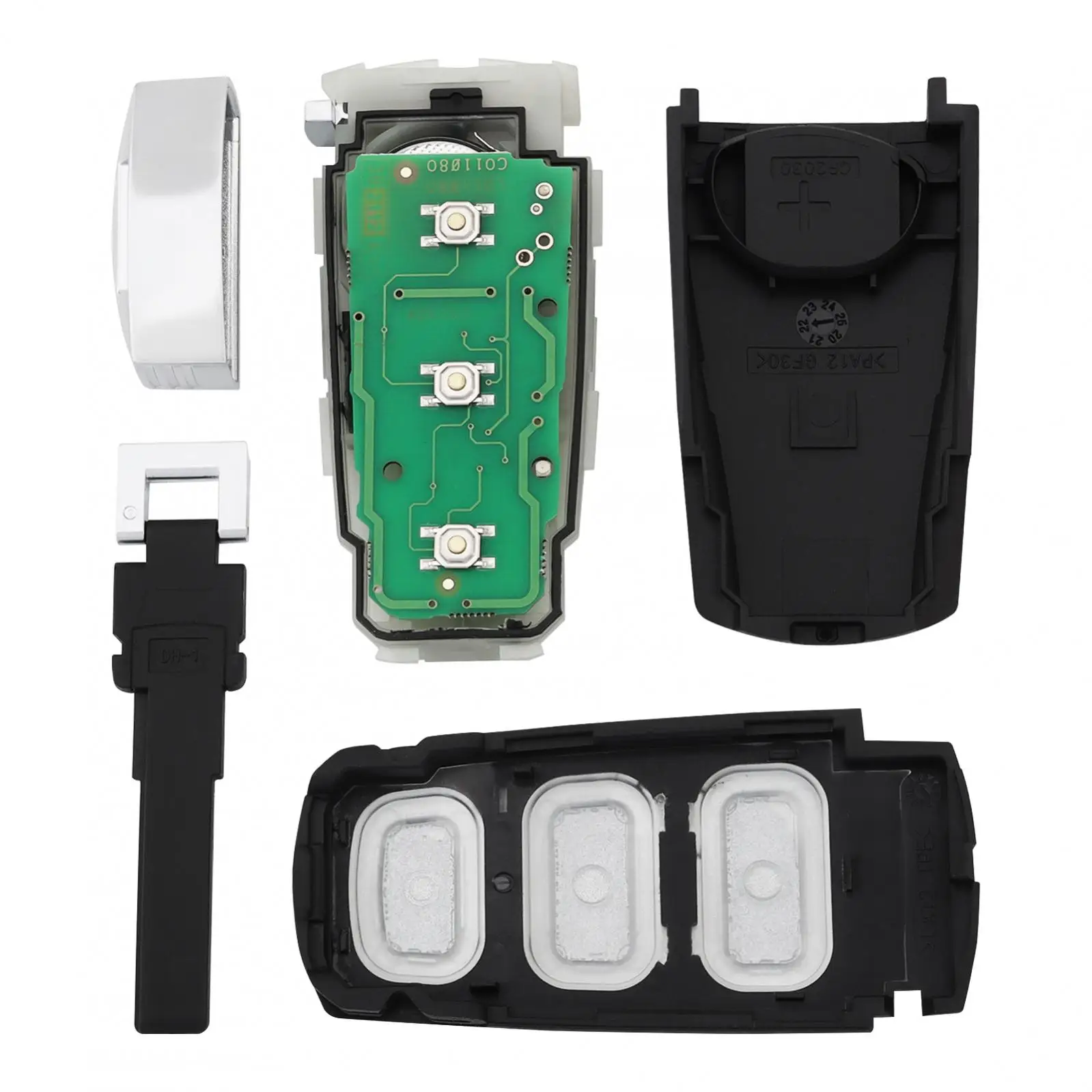 Smart Remote Key Fob com Uncut Flip, 3 Botões, Keyless, Chip ID48, Fit para VW Passat, Magotan CC, 2006-2011, 433 MHz, 434MHz