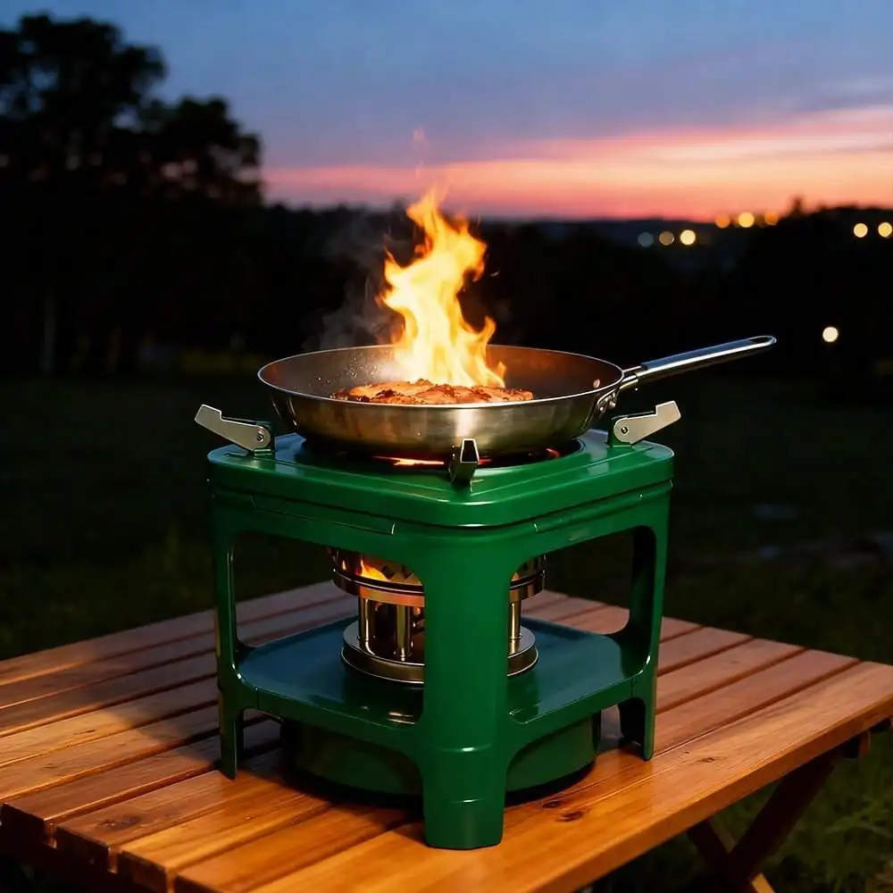 Fogon de Petróleo para Cuba, Portable Kerosene Stove,8-Wick Multi Camping Stove, Kerosene Heater for Outdoor Cooking, Backpacking, Hiking & Adventures