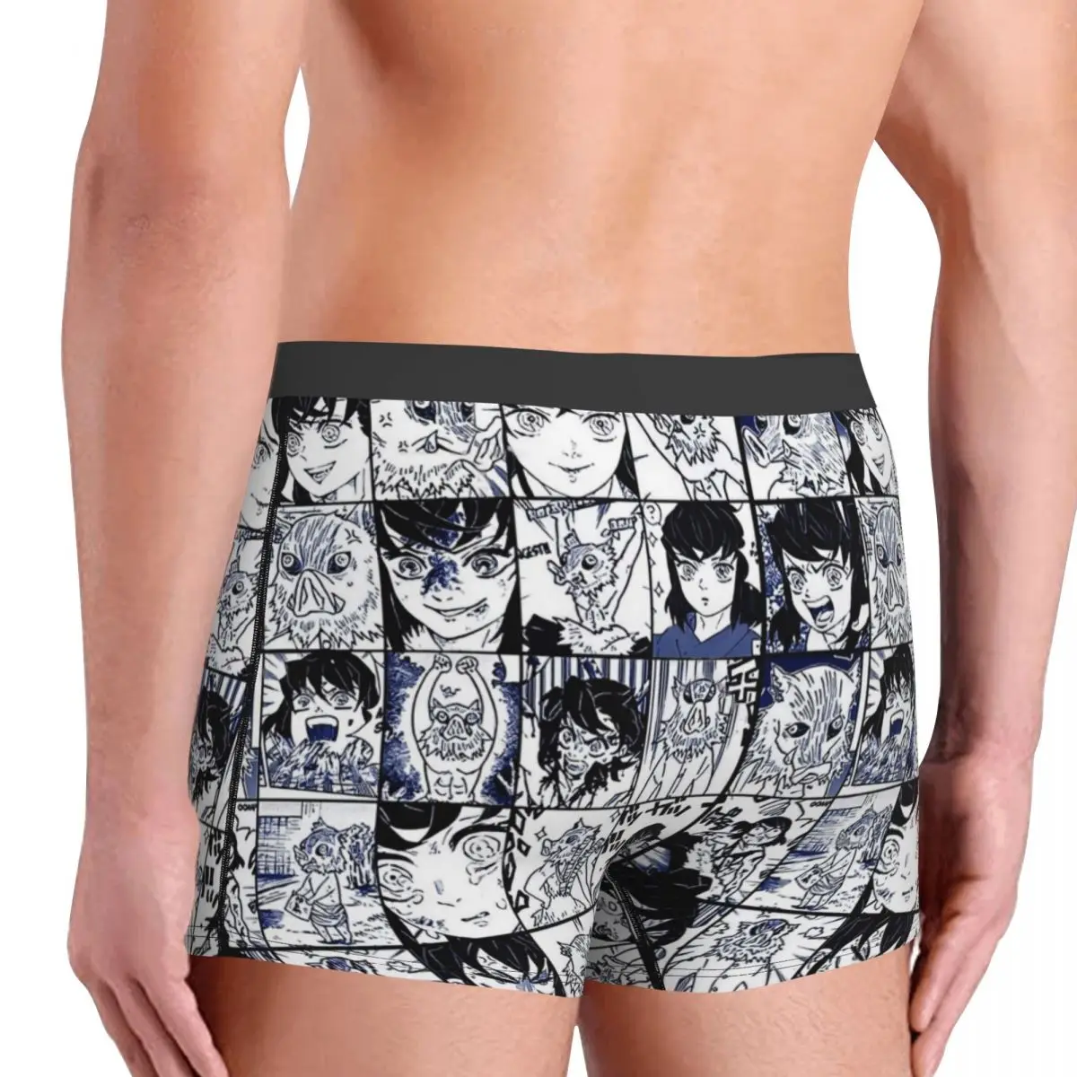 Kimetsu não yaiba, inosuke cuecas breathbale calcinha masculina cuecas de impressão shorts boxer