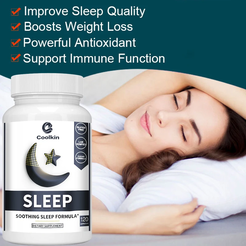 Sleep Supplement - with Valerian Root, Melatonin - Promote Rapid Falling Asleep and Improve Sleep Quality