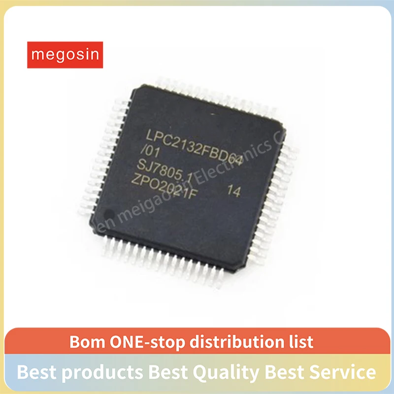 1pcs/lot LPC2132FBD64 LPC2132FBD64/01 LPC2132FBD LQFP64 Microcontroller chip