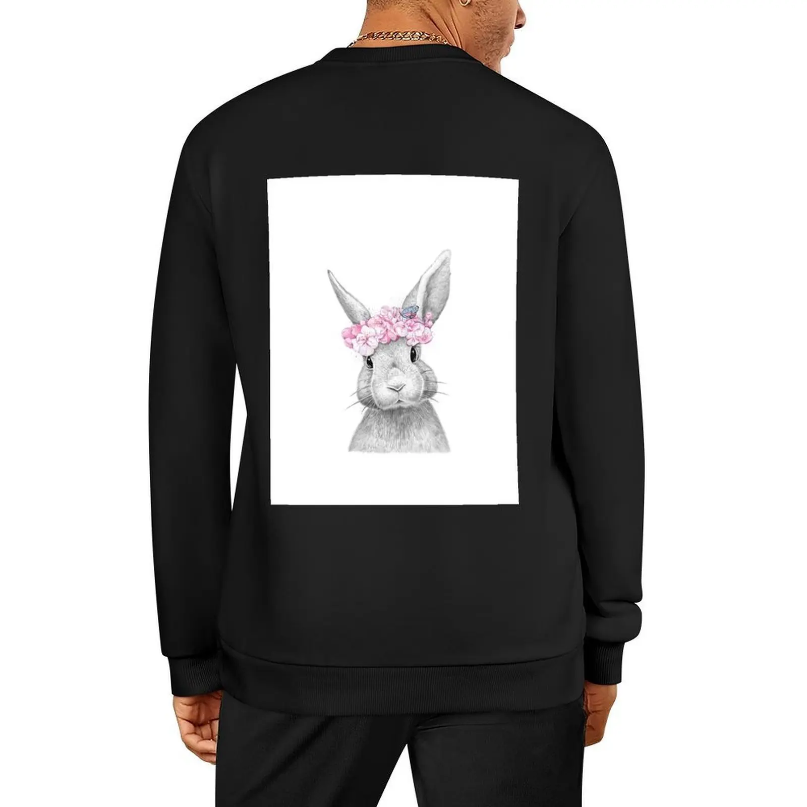 

Spring bunny Pullover korean autumn clothes mens designer clothes aesthetic clothing men clothes sweatshirt male