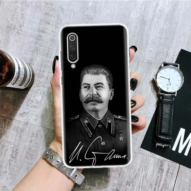 Russian Stalin Ussr Communism Phone Case For Xiaomi Poco X6 X5 X4 X3 Nfc F5 F6 Pro F3 F2 F1 F4 Gt M5S M4 M3 M2 Soft Coque Cover 