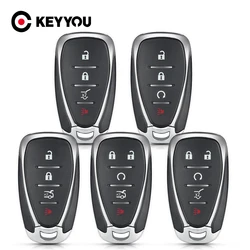 KEYYOU 1PCS Remote Car Key Case for Chevrolet Cruze Malibu Camaro 2/3/4/5 Buttons Keys Fob Body Housing