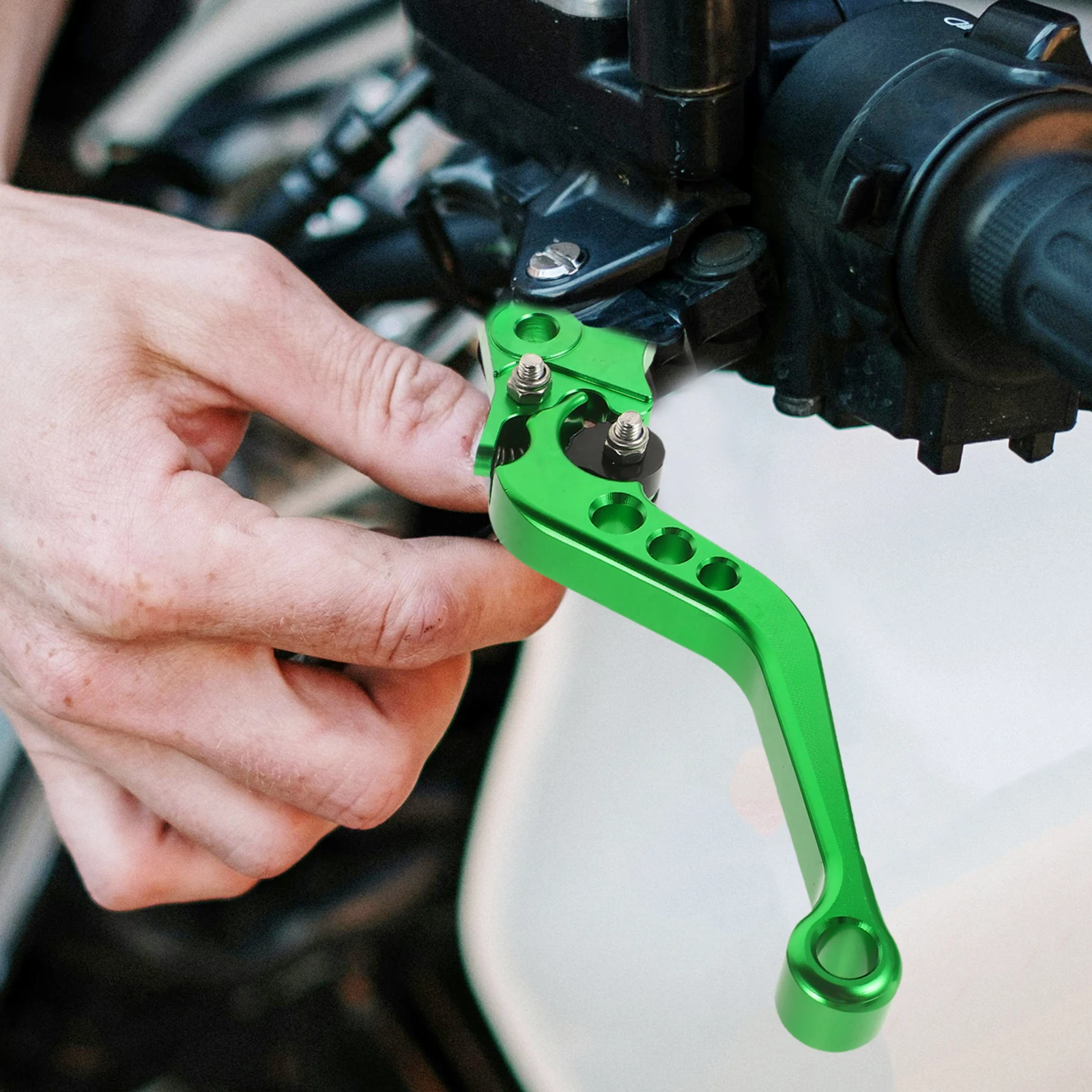 

2pcs Aluminum Handle For Motorcycles Durable Adjustable Clutch Lever Set Front Brake Master Cylinder Dirt Bike Parts Pit Bike