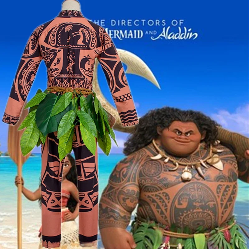 Huijiyuan cosplay maui loween adulto traje conjunto anime outfit maui oceano aventura traje tradicional chinês feminino