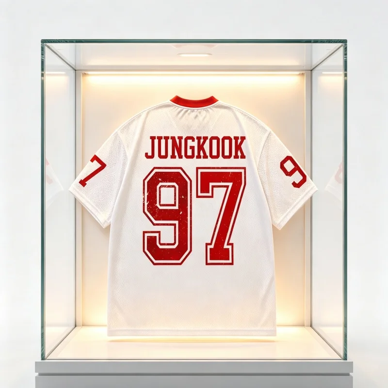 2026 Group Football Jersey Shirt Inspired for Fans Concert Fan Meeting Jk Boy with  Tee Summer Men Women T-Shirts Beach Surfing