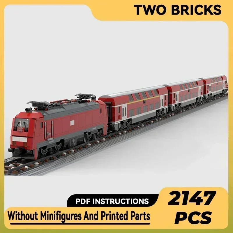

City Car Model Moc Building Bricks German Double Flat Regional Train Technology Blocks Gifts Christmas Toys DIY Sets Assembly
