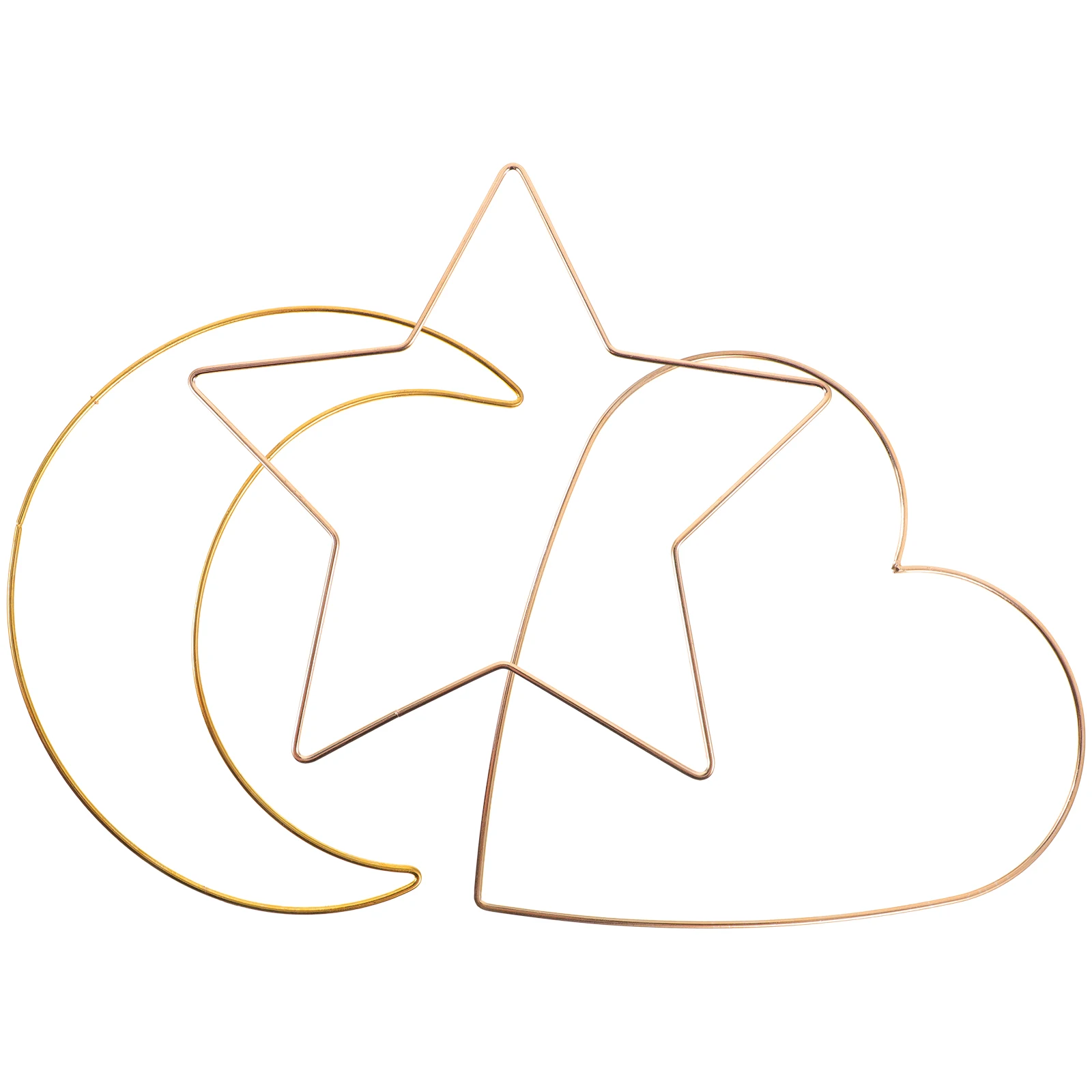 3 шт. железные кольца «Ловец снов» Луна Звезда Сердце Diy металлические обручи для рукоделия венок макраме цветочный декор настенные подвесные колокольчики